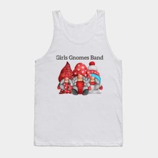 girl gnome christmas sticker Tank Top